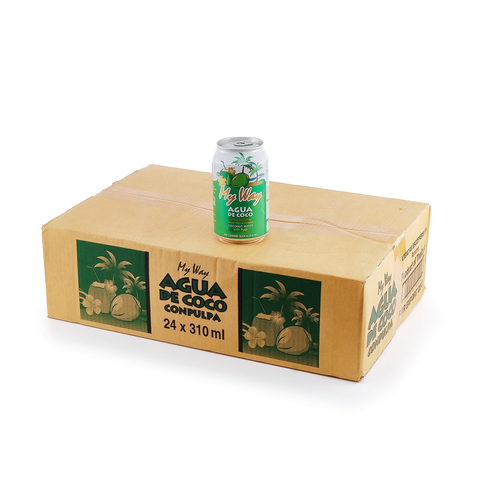 CAJA DE AGUA DE COCO MYWAY LATA CHICA 10OZ 24U – Iris Panama