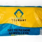 TSUNAMI SET TENEDOR SERVILLETA 100 UND